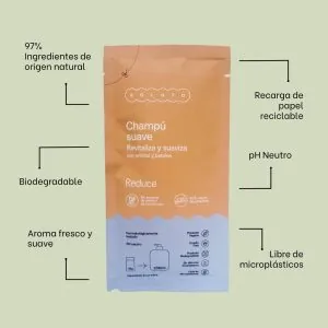 Características del Champú Suave en Polvo