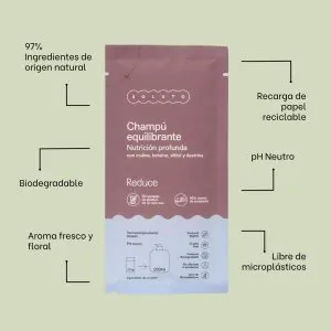 Características del Champú Equilibrante en Polvo