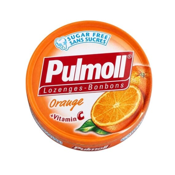 Cajita Naranja Pulmoll sin Azúcar 45g