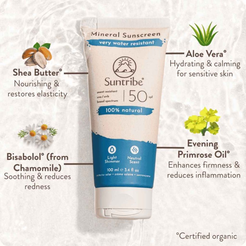 Propiedades Protector Solar Ecológico Deporte SPF50 Suntribe