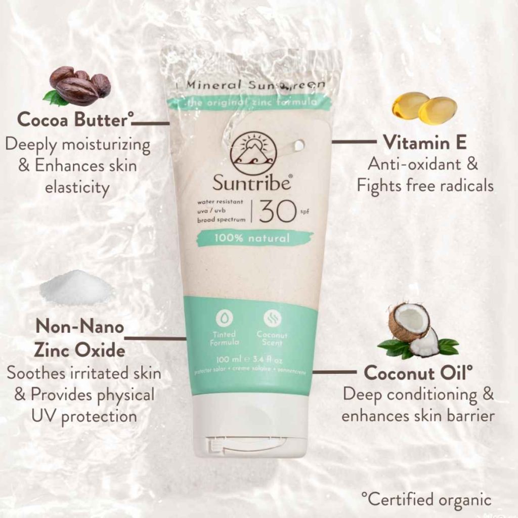 Ingredientes Crema Solar Mineral Ecológica Uso Diario