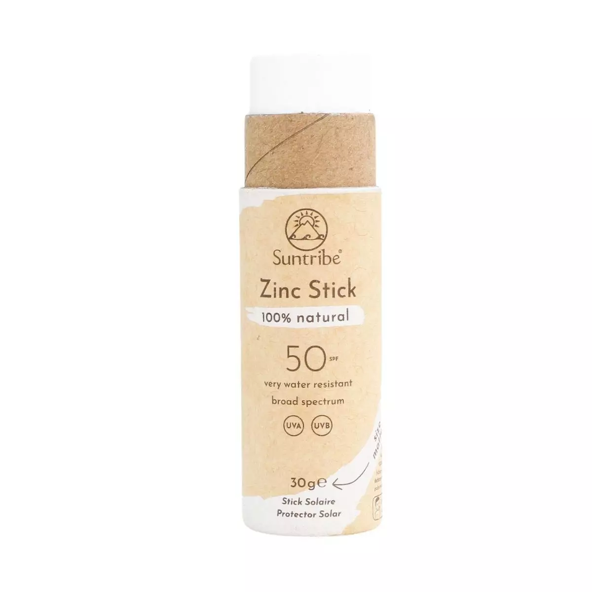 Protector Solar Mineral Stick Abierto Blanco