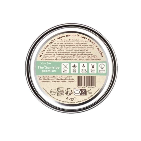 Protector Solar Mineral Ecológico SPF 50 Color Cacao – Suntribe