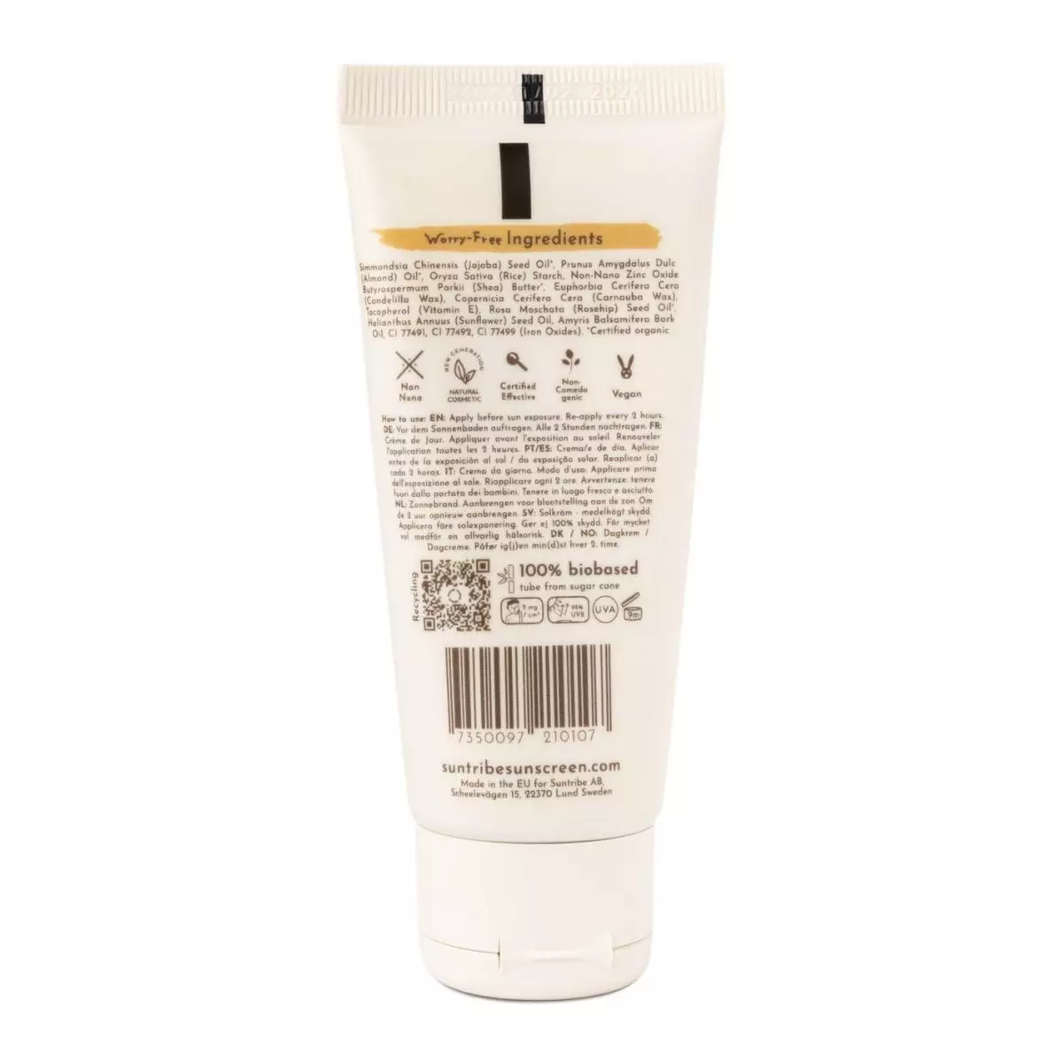 Etiqueta Crema Día Mineral Ecológica SPF20 con Tinte Suntribe