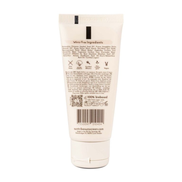 Etiqueta Crema de Día Mineral Ecológica SPF 20 sin Tinte Suntribe