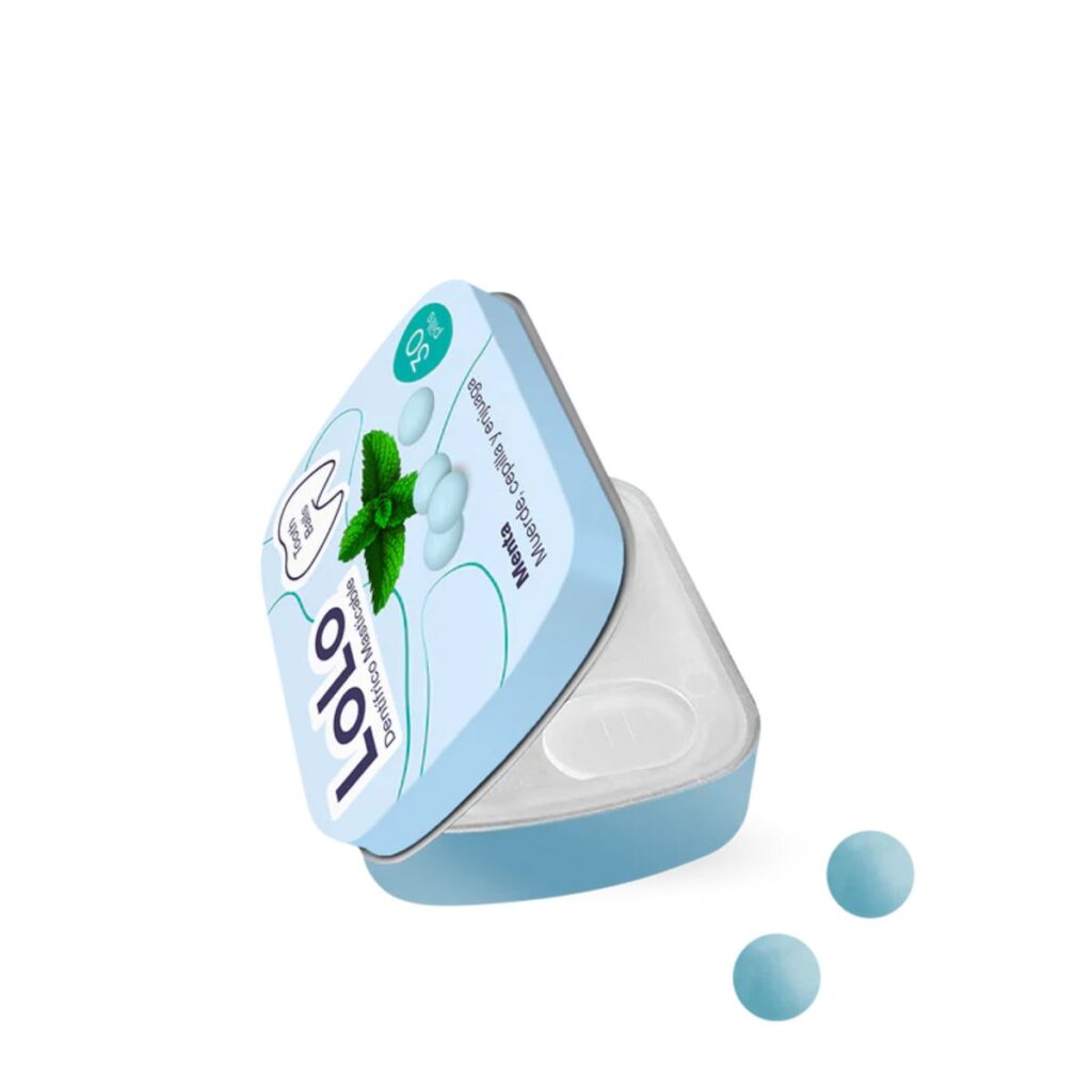 TOOTH BALLS sabor menta 20gr 30comp detalle 1