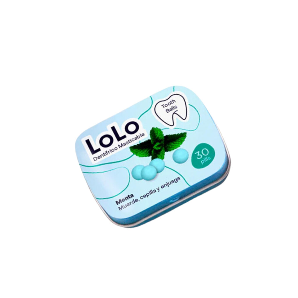 TOOTH BALLS sabor menta 20gr 30comp detalle 2