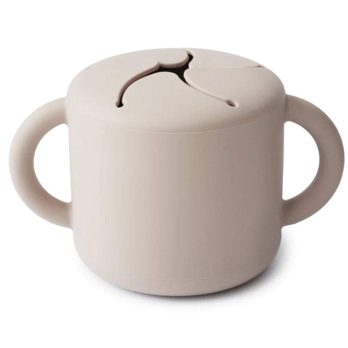 TAZA PARA SNACK SILICONA ivory