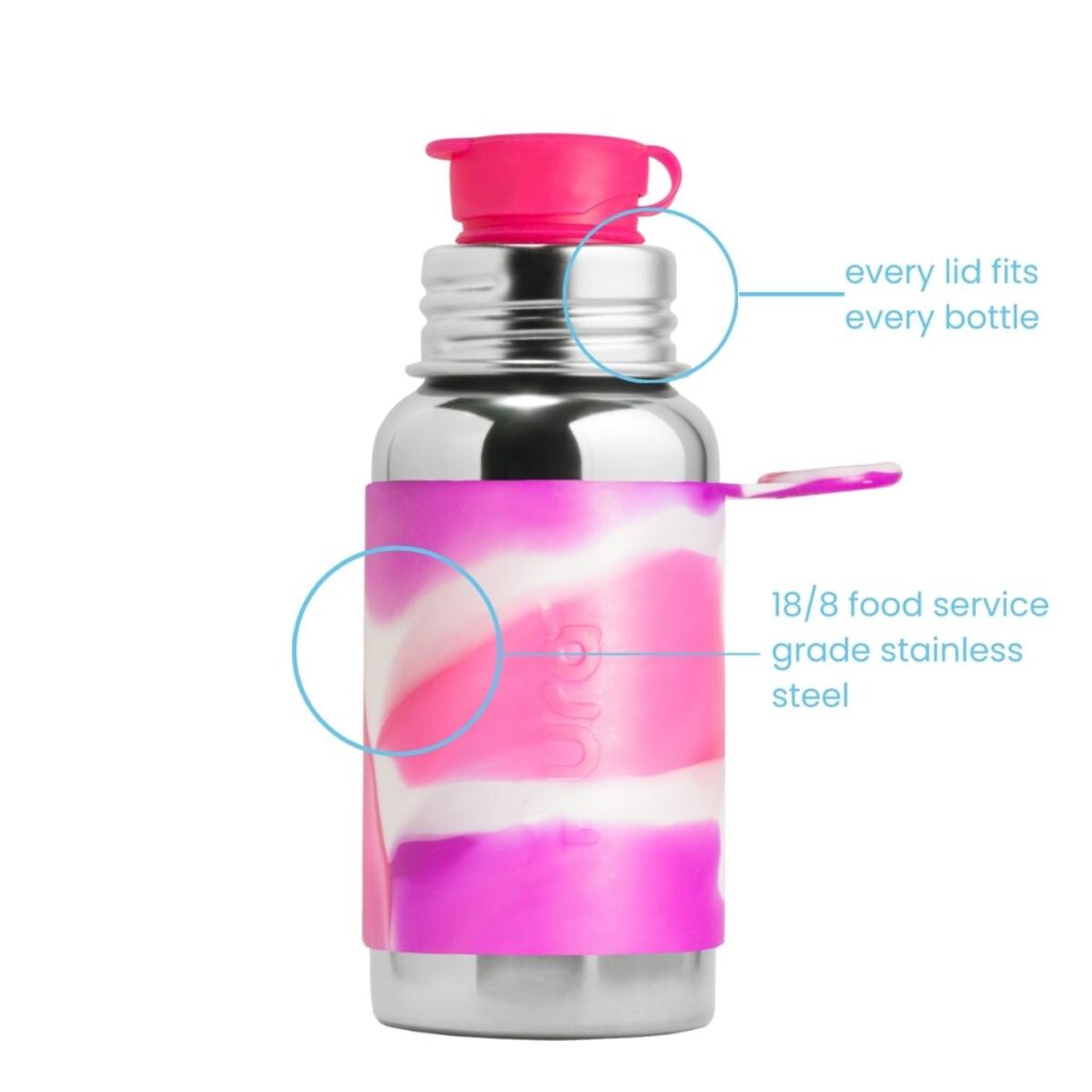 Características botella deportiva acero inoxidable rosa