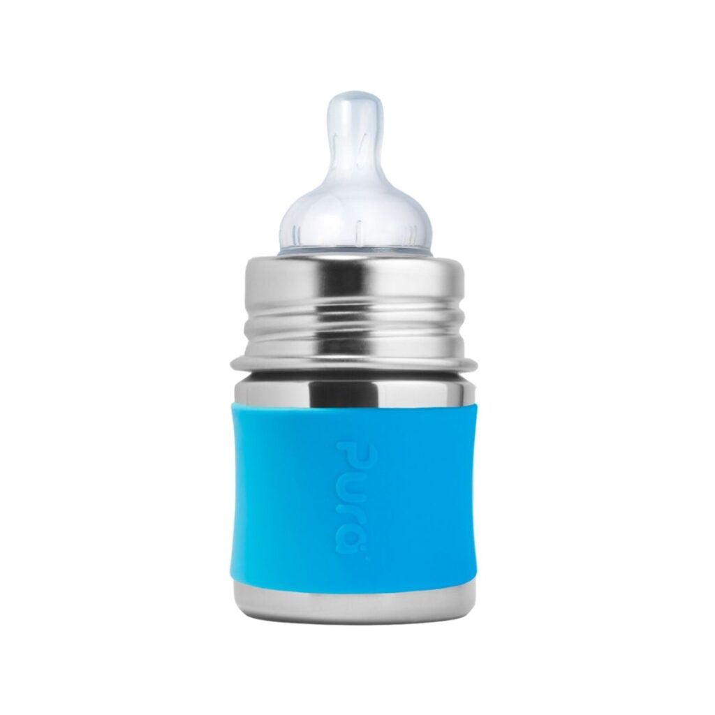 Biberón Azul 150 ml acero inoxidable sin plásticos
