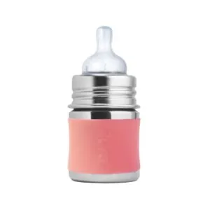 Biberón Rosa 150 ml acero inoxidable sin plásticos