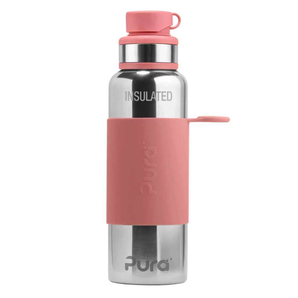 Botella térmica de acero inoxidable Pura de 650 ml en color rosa