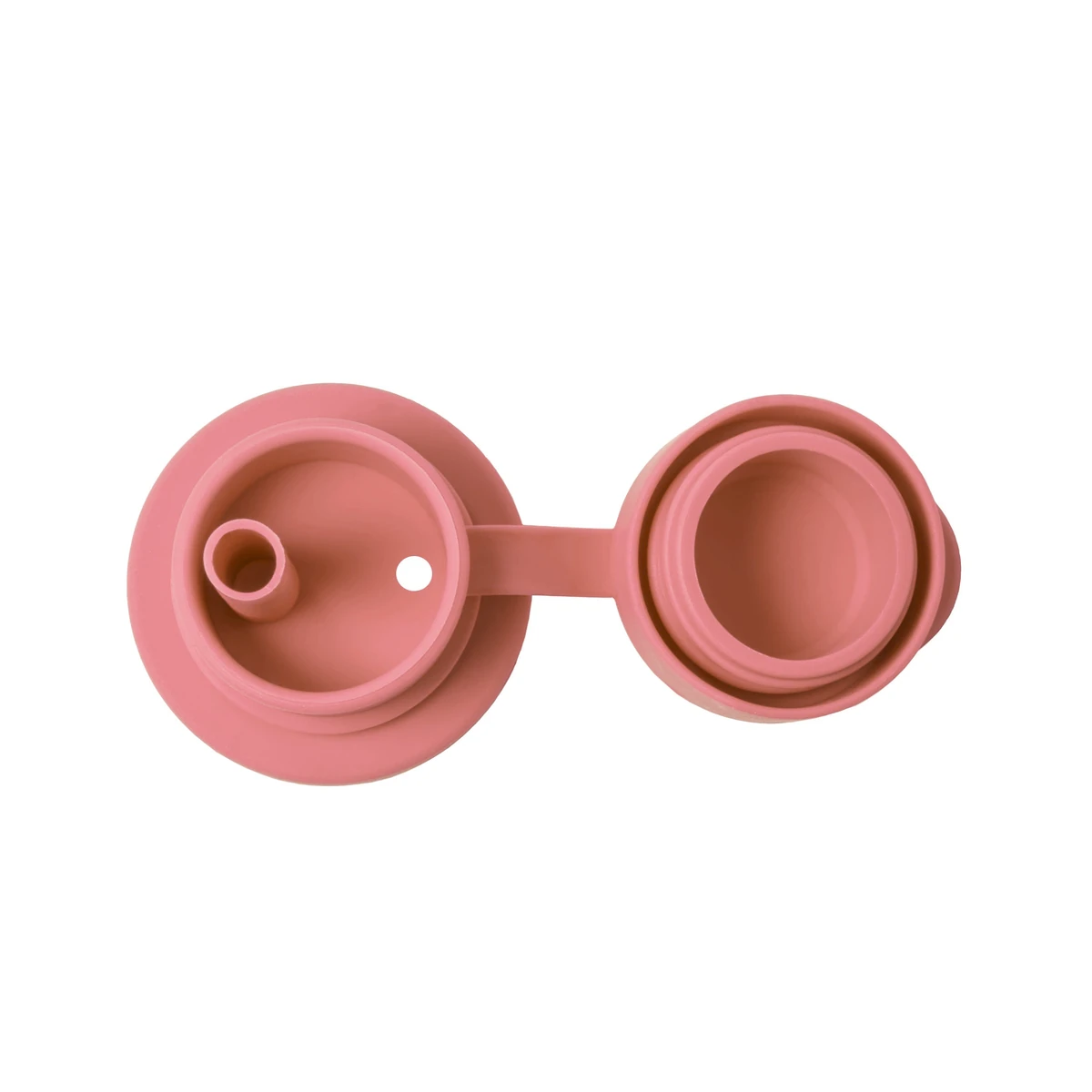 tapon deportivo con pajita de recambio para botellas pura rosa