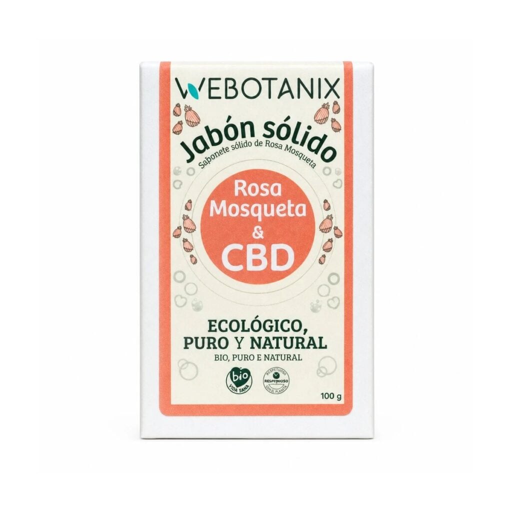Jabón Sólido CBD Rosa Mosqueta 100g — Webotanix