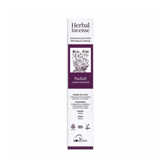 Incienso de Pachulí Ayurveda 5 Packs de 12 Uds - BioAroma