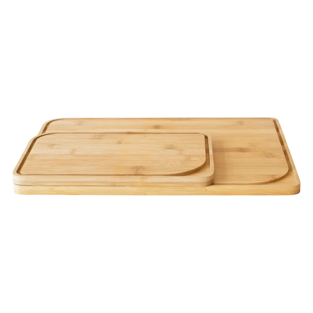 Tablas de cortar de bambú Pebbly tamaños M y S