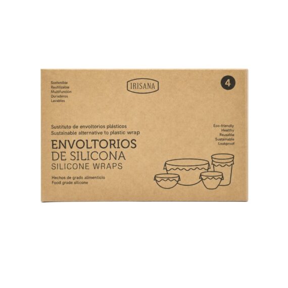Envoltorios Reutilizables de Silicona 4 unidades — Irisana