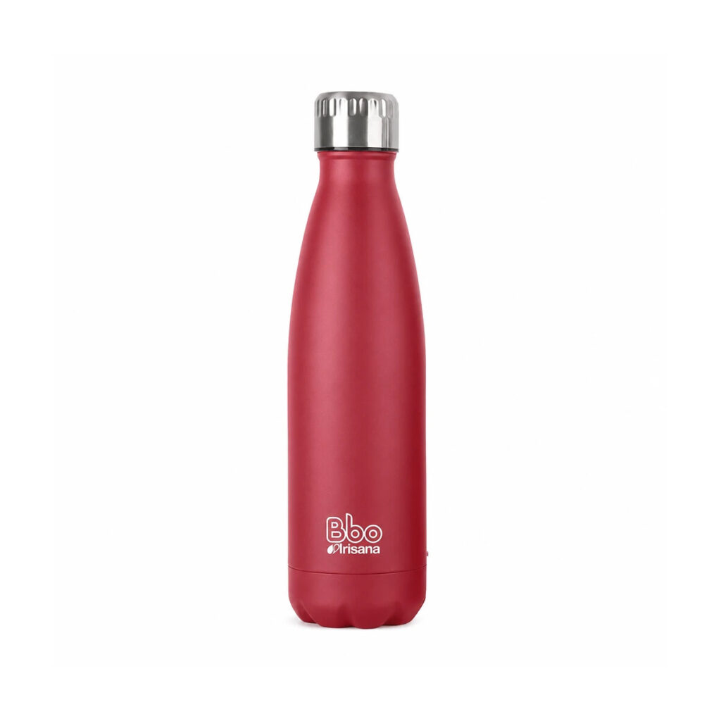 Termo Acero Inoxidable+Funda Rojo 350ml — Irisana