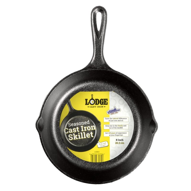 sarten de hierro fundido lodge 20 cm cocinando