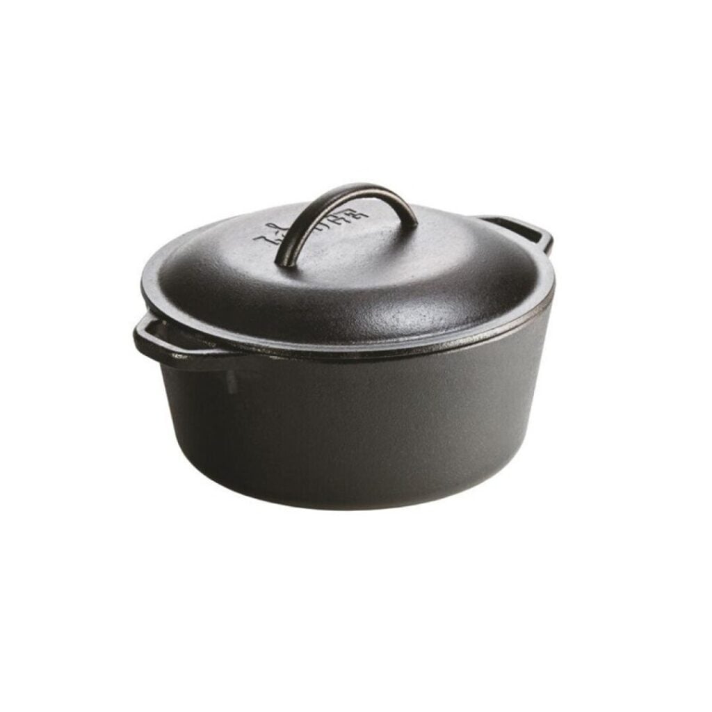 olla de hierro fundido con tapa lodge 4,7 litros
