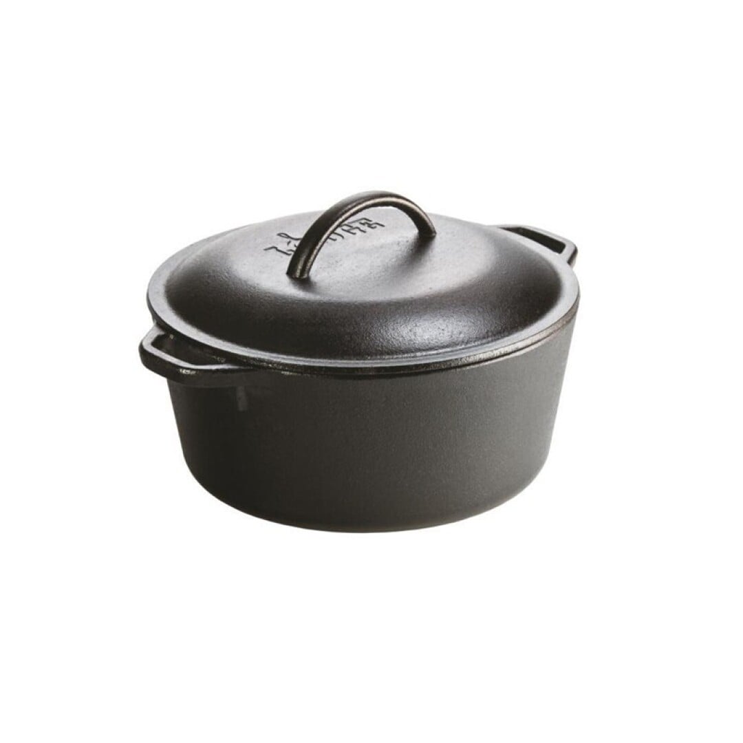 olla de hierro fundido con tapa lodge 4,7 litros