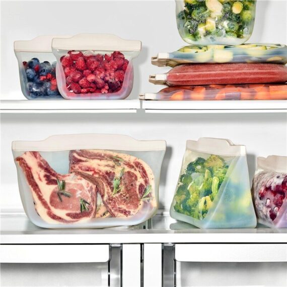 bolsa de silicona oxo con base 350 ml detalle