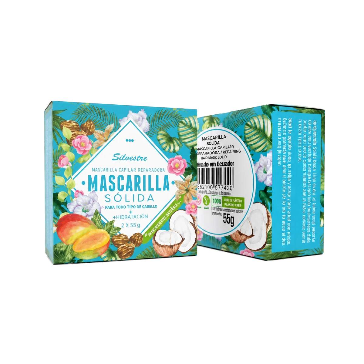Mascarilla Capilar Sólida Reparadora 55g — Silvestre