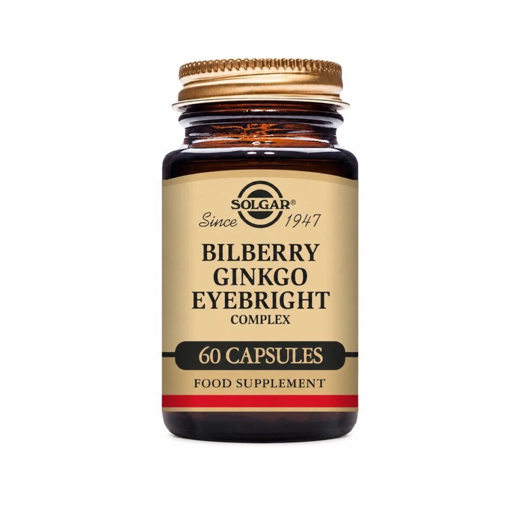 Bilberry Ginkgo Eyebright 60 Cápsulas — Solgar