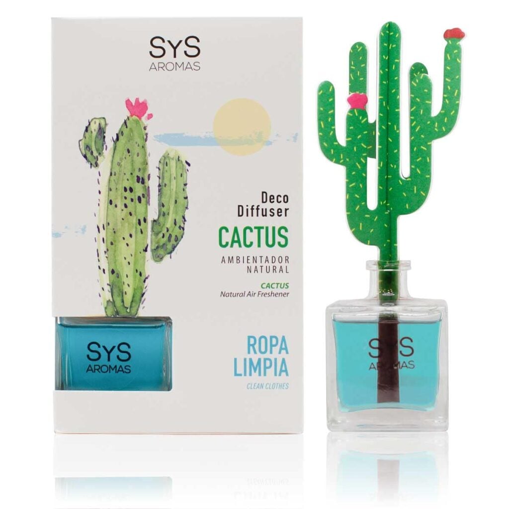SYS AMBIENTADOR SYS DIFUSOR CACTUS ropa limpia 90ml