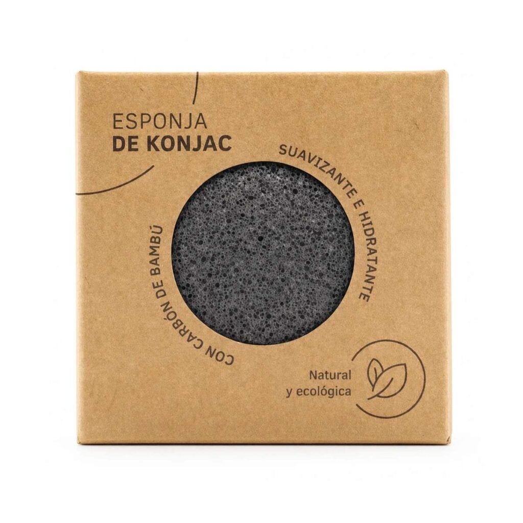 Esponja de Konjac Facial de Carbón — Sys