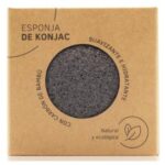 Esponja de Konjac Facial de Carbón