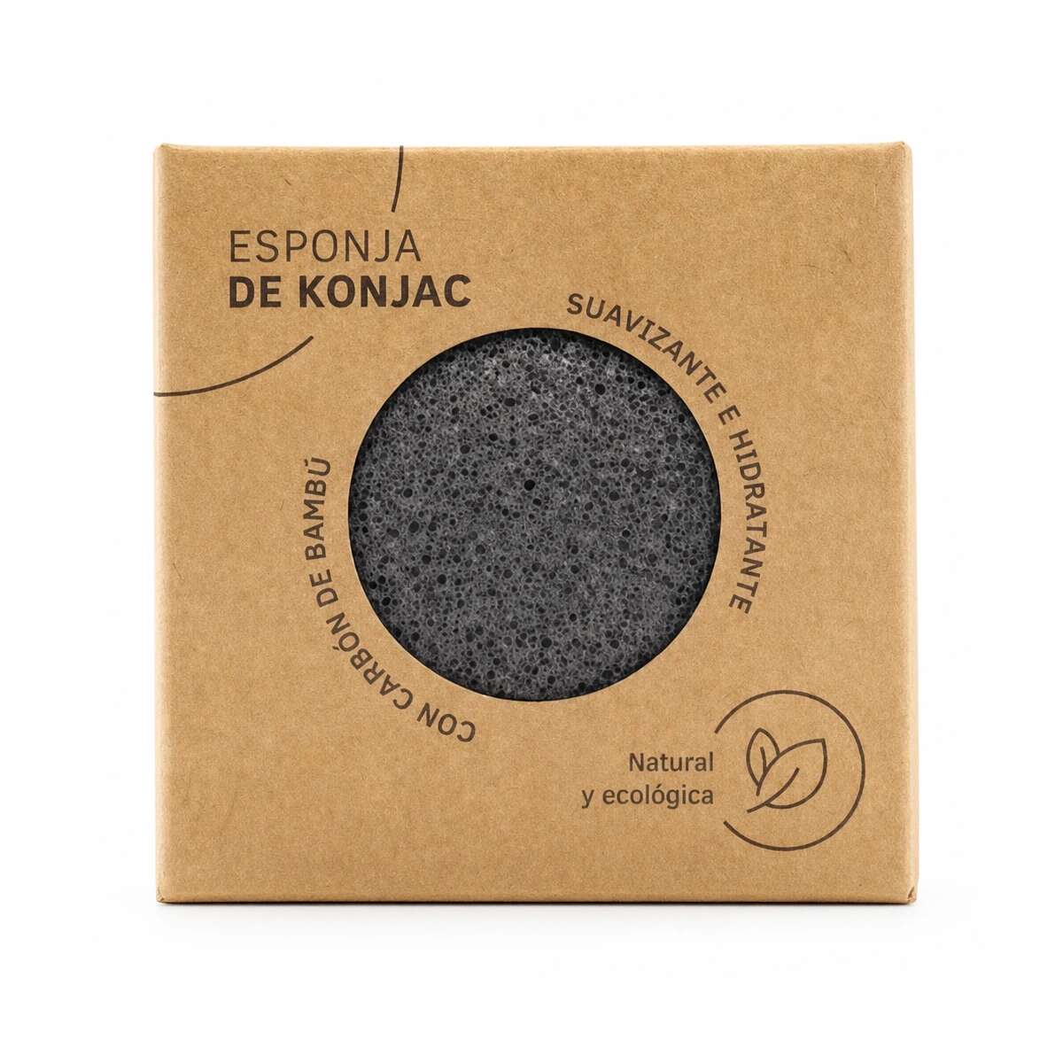 Esponja de Konjac Facial de Carbón — Sys