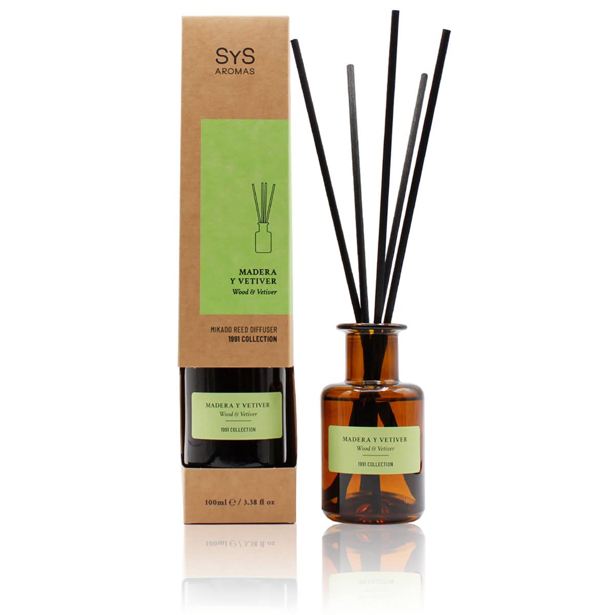SYS AMBIENTADOR MIKADO 1991 MADERA-VETIVER 100ml.