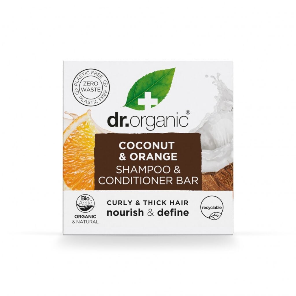DR. ORGANIC CHAMPU-ACONDICIONADOR SOLIDO coco-naranja 75 gr