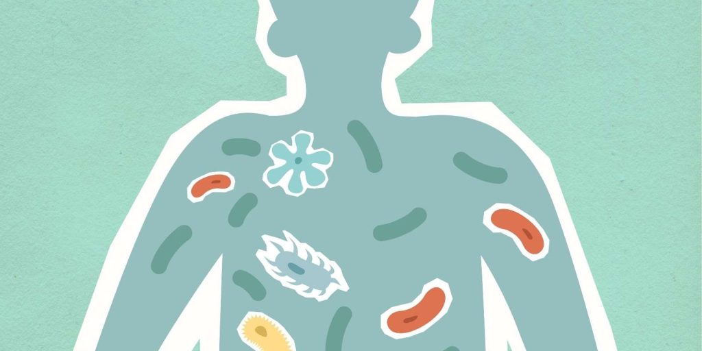 Diferentes bacterias en axilas