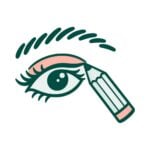 Maquillaje de ojos y cejas ecológico