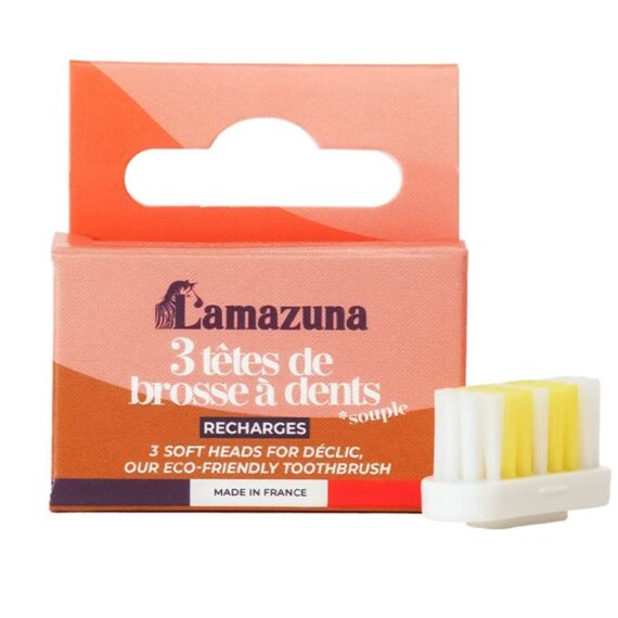 Recambio de 3 Cabezales de Cepillo de Dientes suave