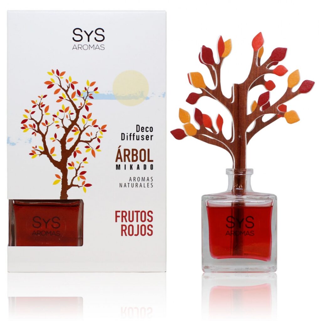 SYS AMBIENTADOR SYS DIFUSOR ARBOL frutos rojos 90ml.