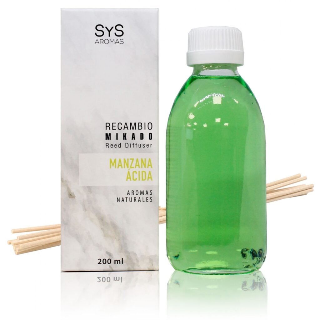 SYS RECAMBIO MIKADO manzana acida 200ml+PALOS