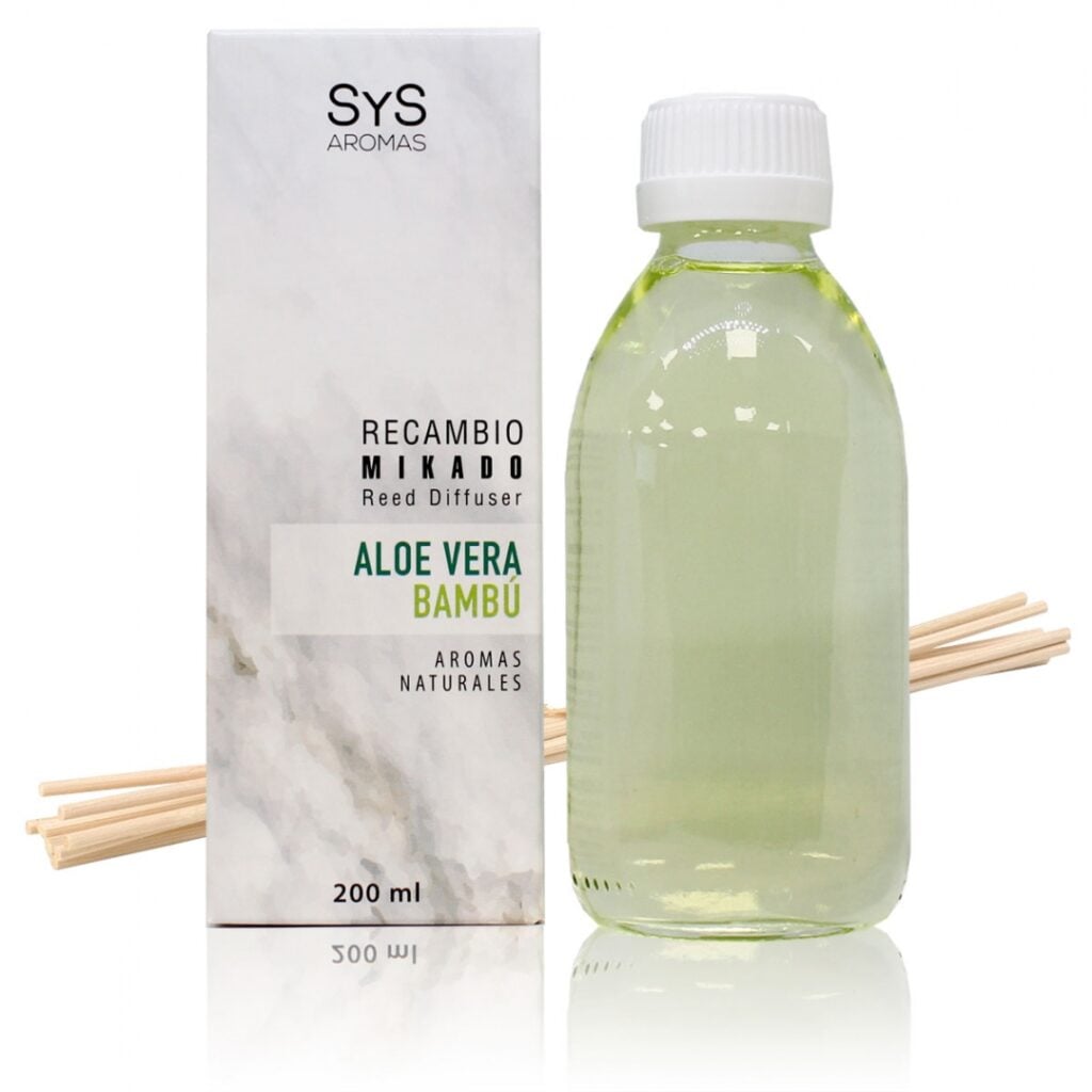 SYS RECAMBIO MIKADO aloe vera-bambu 200ml+PALOS