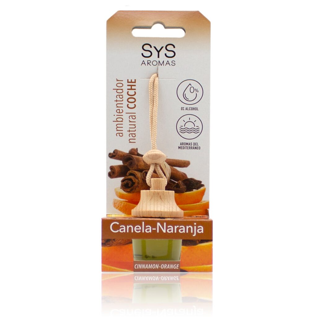 ambientador de coche style canela y naranja 7 ml - sys