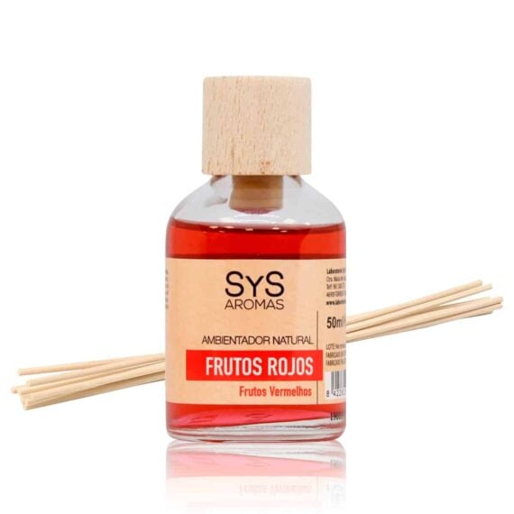 Ambientador de Varillas con Tapón de Madera - SYS - Flor de loto, 50 ml
