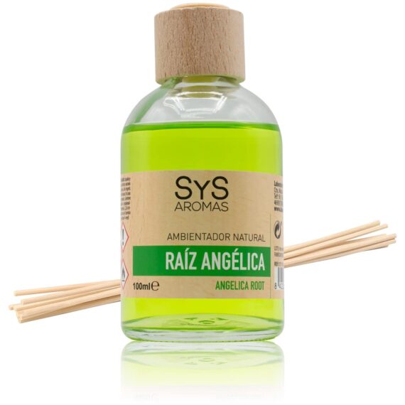 Ambientador de Varillas con Tapón de Madera - SYS - Lavanda, 100 ml