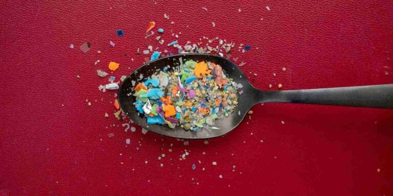 cuchara con microplásticos