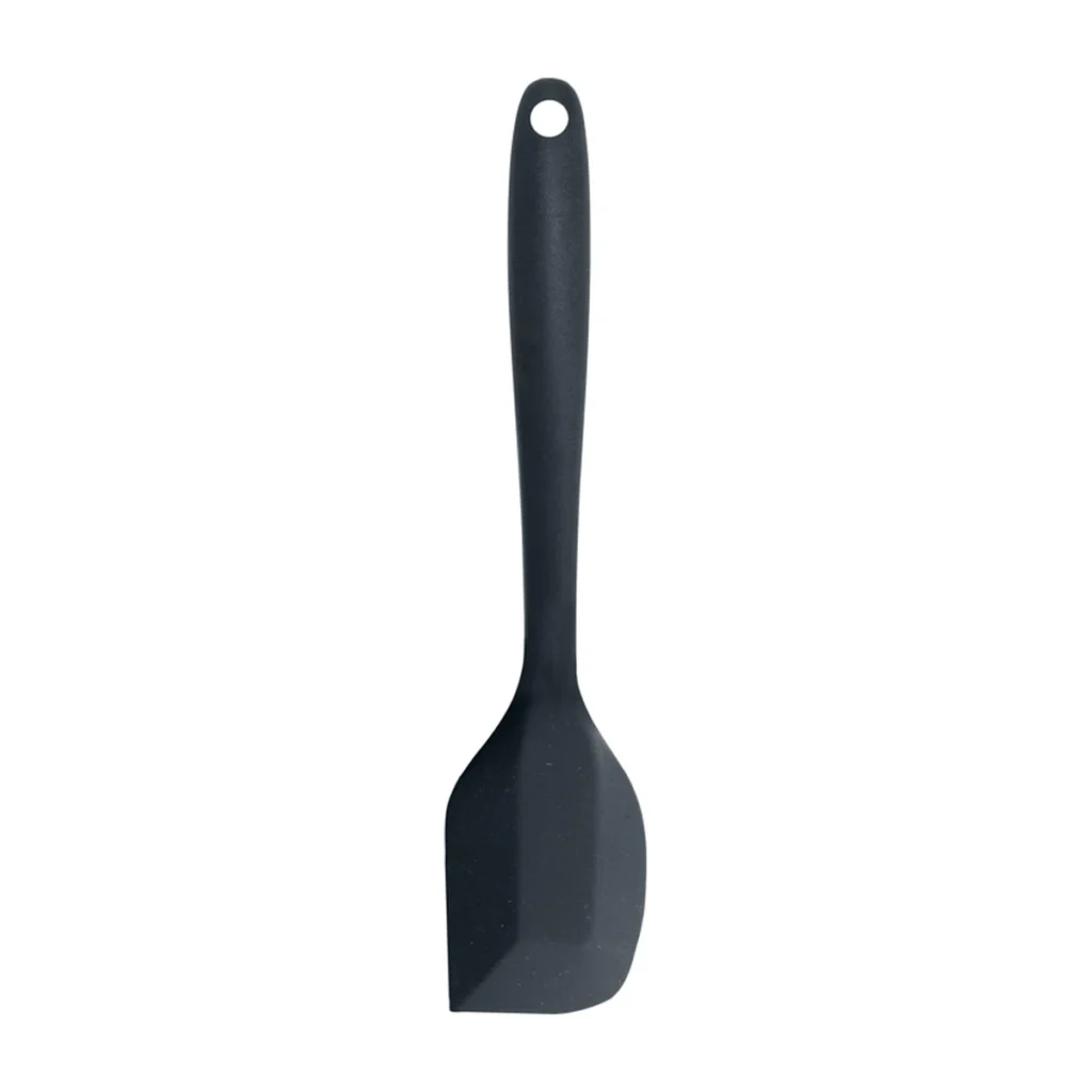 espatula de silicona negra de una pieza de 27 cm para cocina