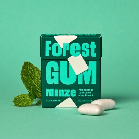 Chicle sin Plástico de Menta Forest Gum 20 g