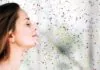 mujer respirando microplásticos