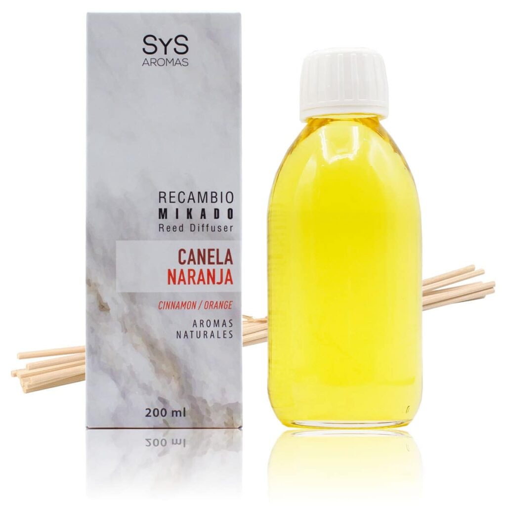 recambio mikado canela y naranja 200 ml con varillas - sys