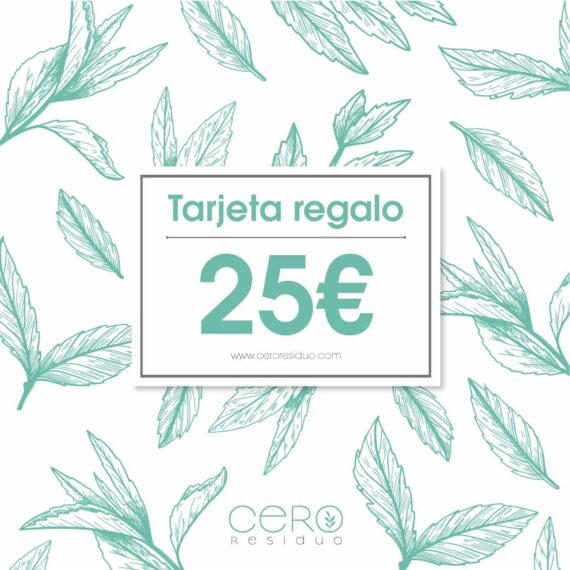 Tarjeta Regalo Cero Residuo valor 25€