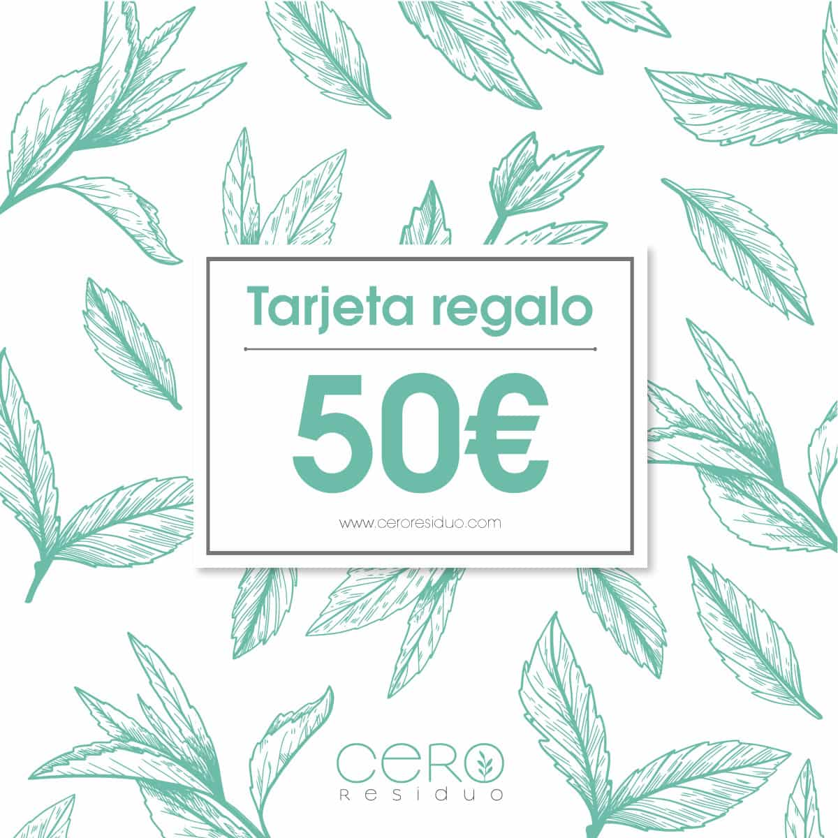 Tarjeta Regalo Cero Residuo valor 50€